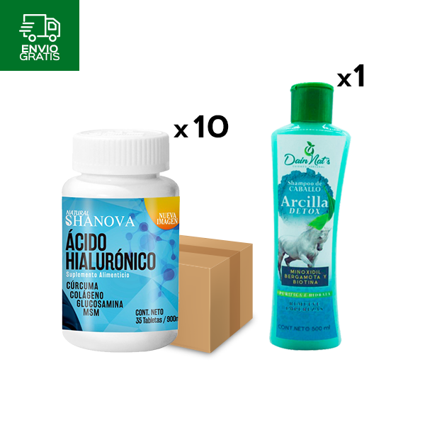 10 Ácido Hialurónico Novyt + 1 Shampoo