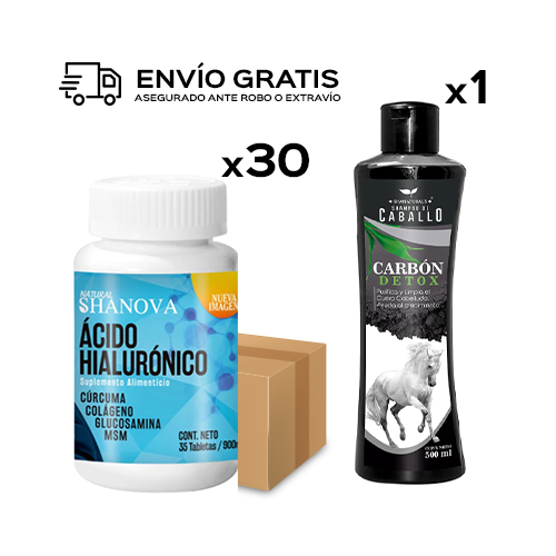 Promoción ENVIO GRATIS Febrero 30 Shanova + 1 shampoo