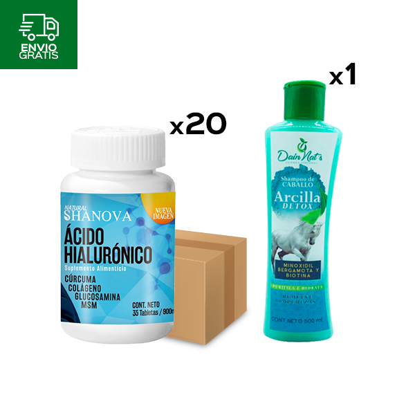 20 Ácido Hialurónico Novyt + 1 Shampoo