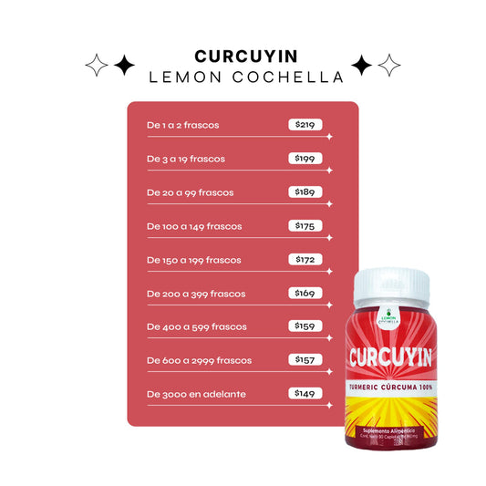 Tabletas de Curcuyin con ingredientes botánicos para articulaciones