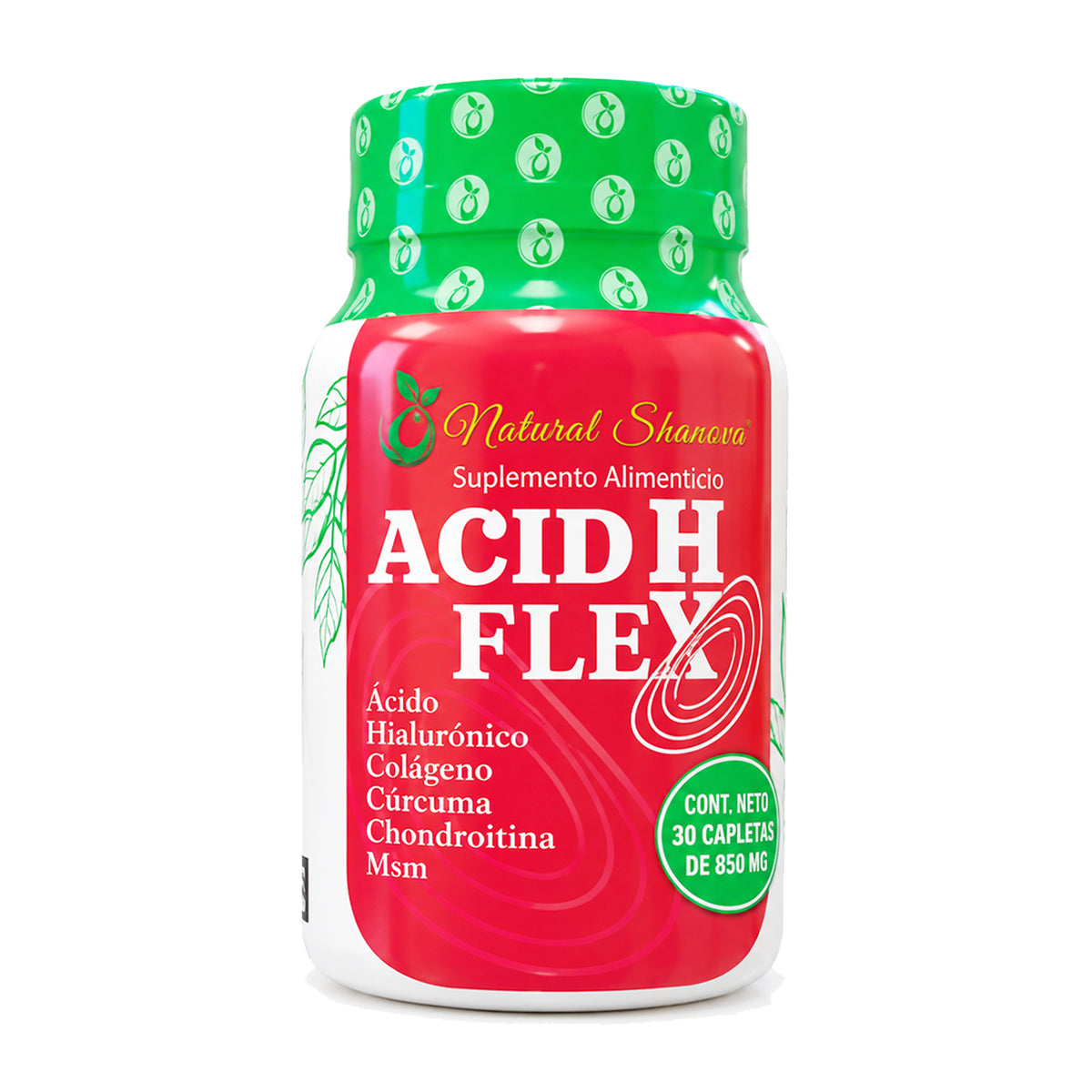 ACIDHFLEX suplemento alimenticio en frasco de 30 capletas