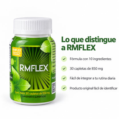 Características principales de RMFLEX suplemento alimenticio