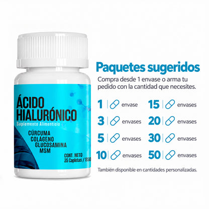 Paquetes y cantidades disponibles de SHANOVA