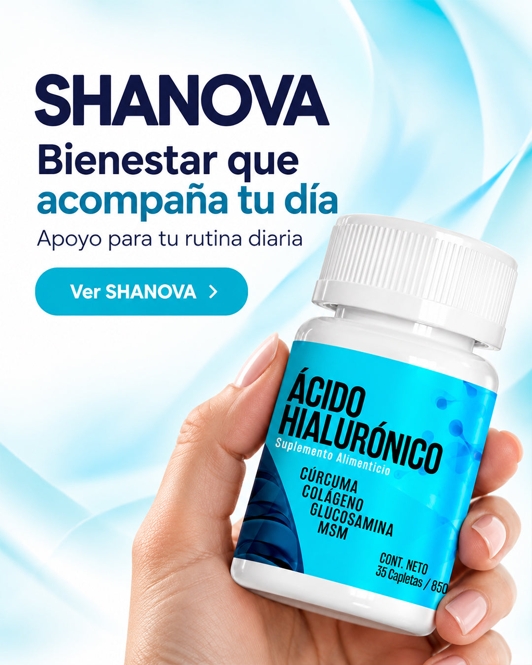SHANOVA ácido hialurónico suplemento alimenticio