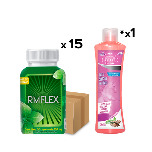 15 Frascos + 1 Shampoo