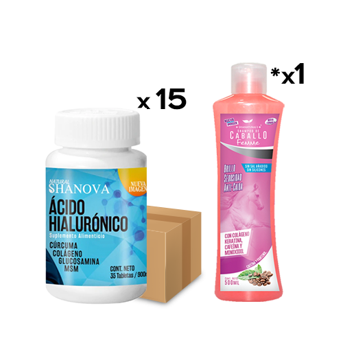 15 Frascos + 1 Shampoo