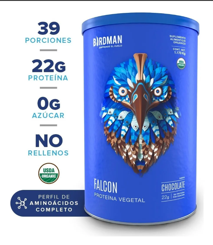 Falcon Proteína orgánica Chocolate 1.17 Kg